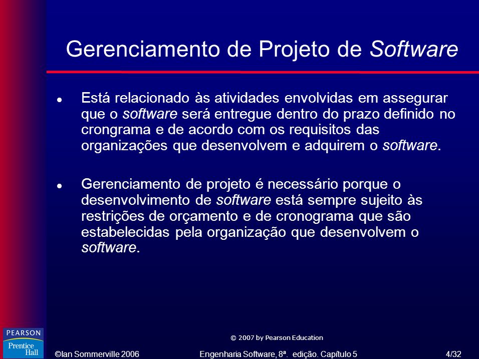 Gerenciamento de Projeto de Software