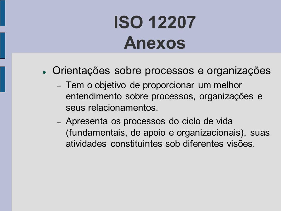 ISO Anexos Orientações sobre processos e organizações