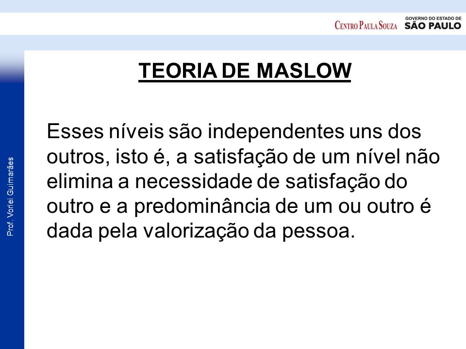 TEORIA DE MASLOW