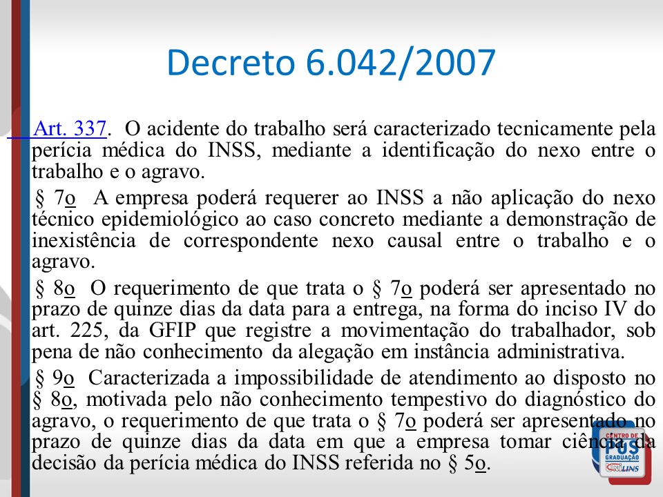 Decreto 6.042/2007
