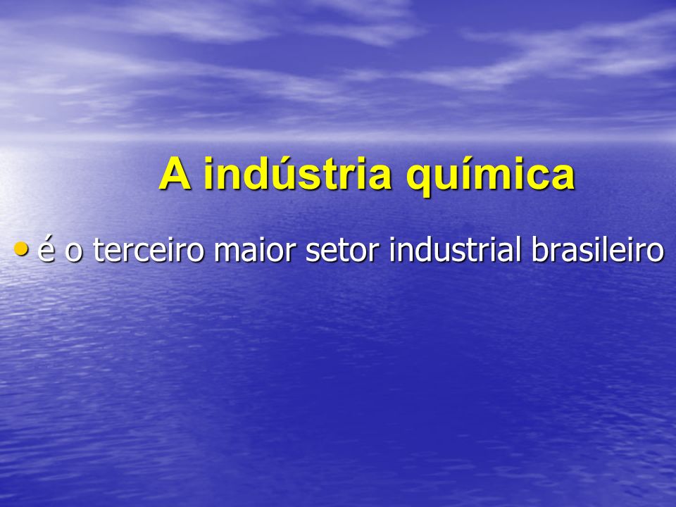 é o terceiro maior setor industrial brasileiro