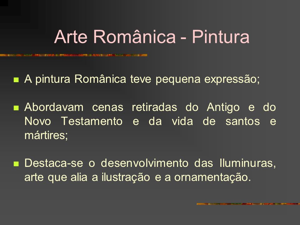 Arte Românica - Pintura