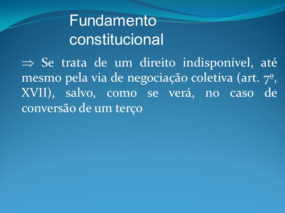 Fundamento constitucional