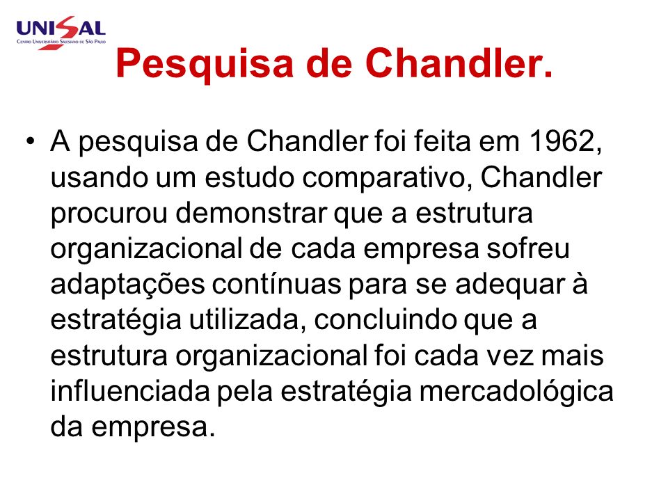 Pesquisa de Chandler.