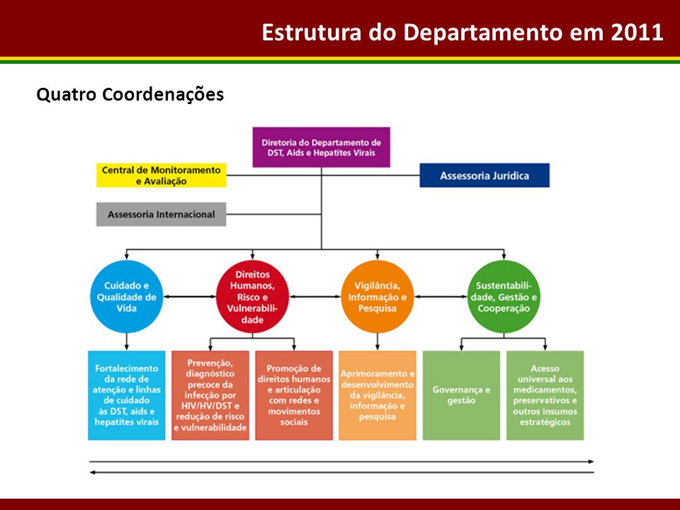 Estrutura do Departamento em 2011