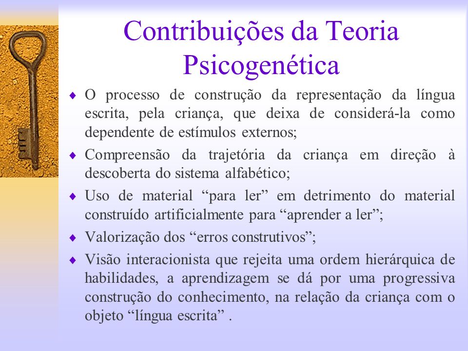 Contribuições da Teoria Psicogenética