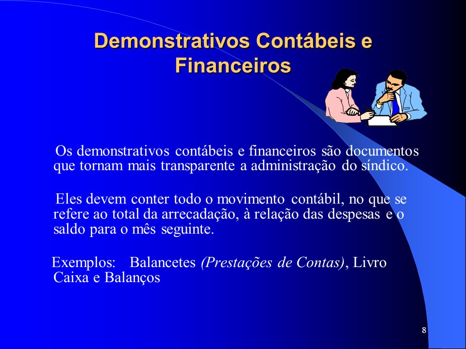 Demonstrativos Contábeis e Financeiros