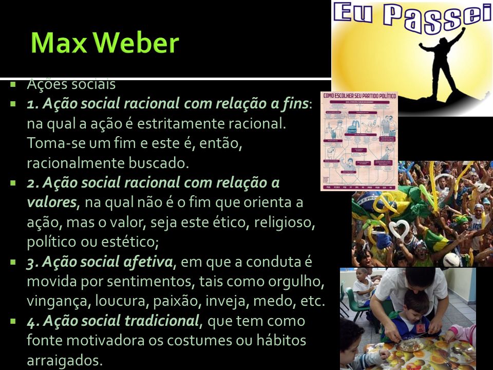 Max Weber Ações sociais