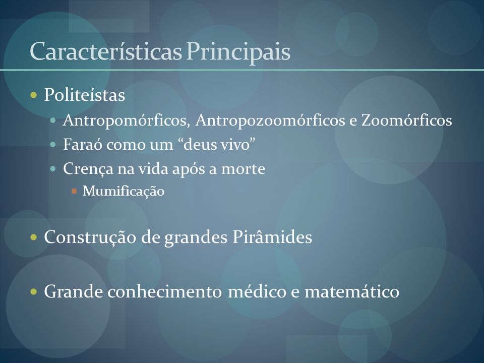 Características Principais