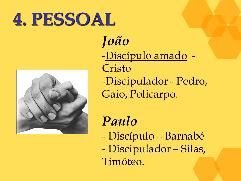 4. PESSOAL João Paulo Discípulo amado - Cristo