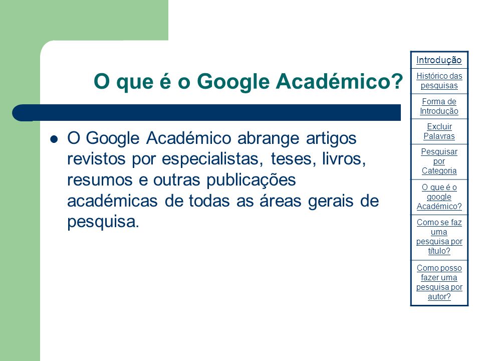 Resultados das pesquisas, no Google Acadêmico, pelas palavras