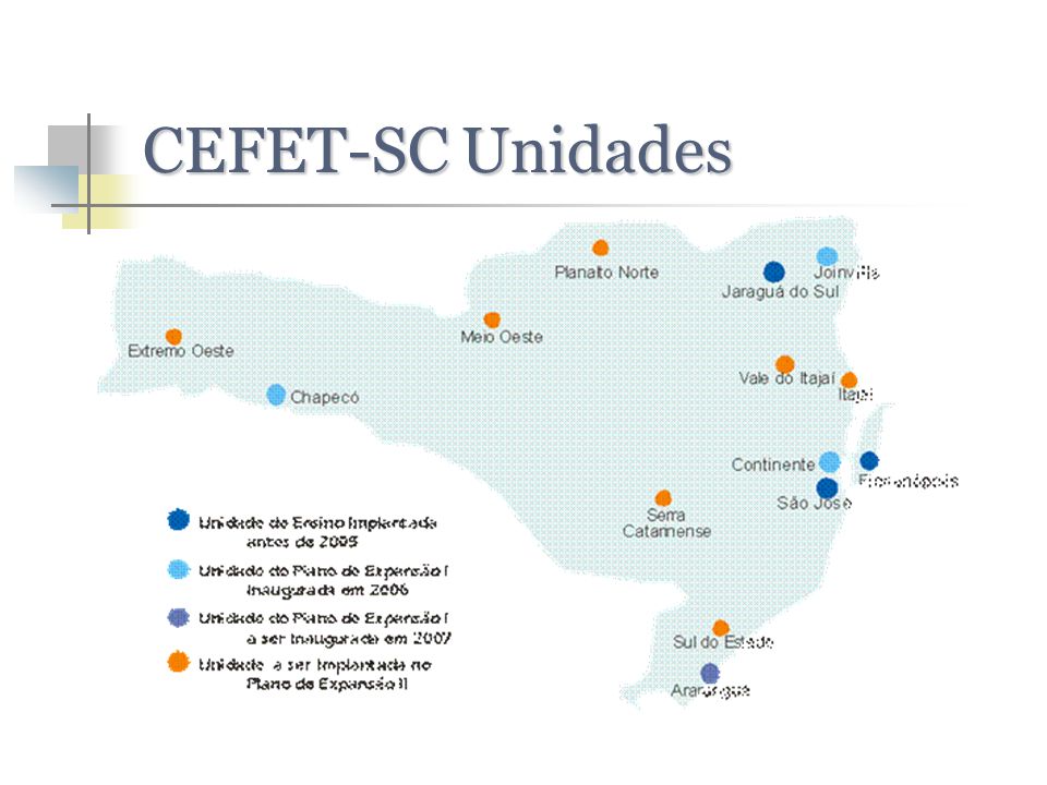 CEFET-SC Unidades