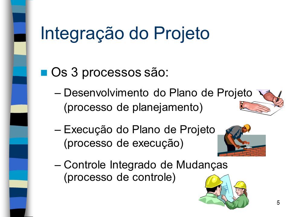 Integração do Projeto Os 3 processos são: