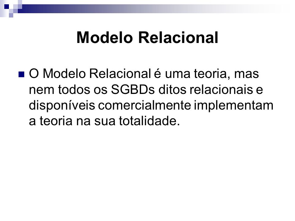 Modelo Relacional