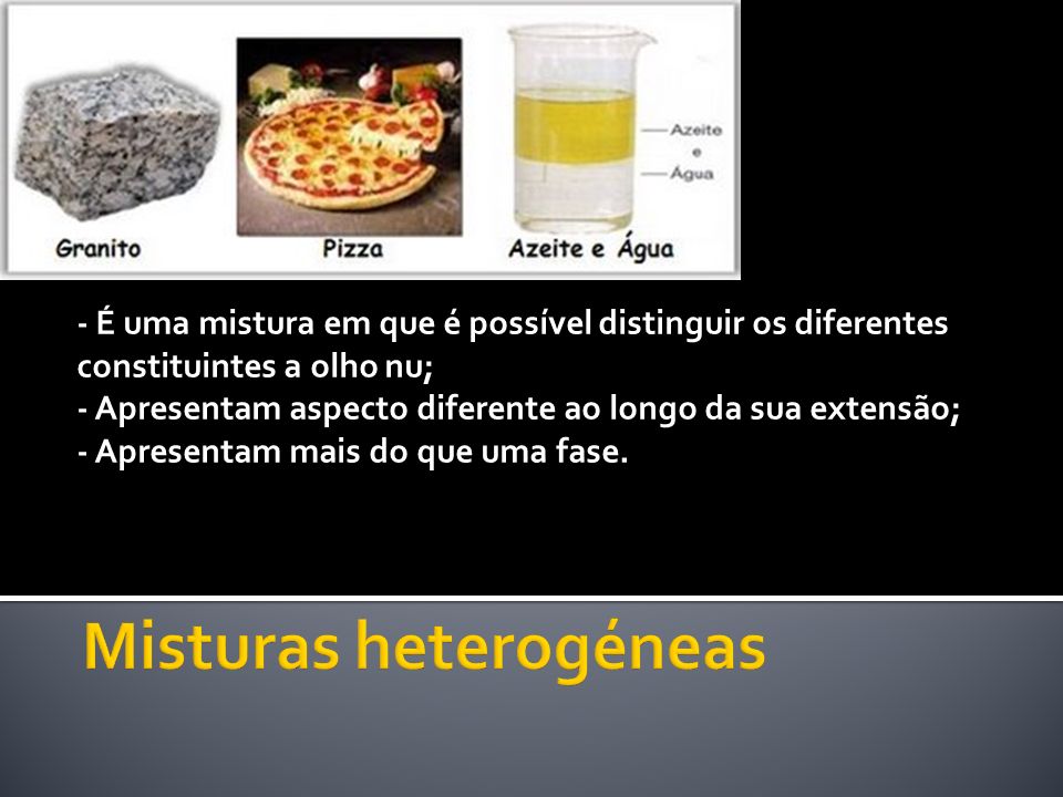 Misturas heterogéneas