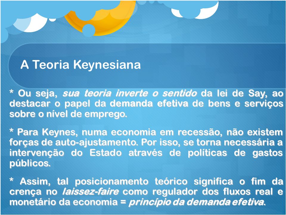 A Teoria Keynesiana