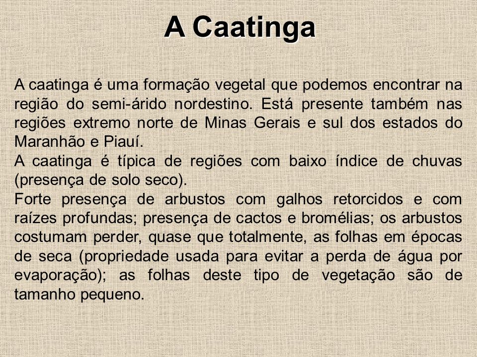 A Caatinga