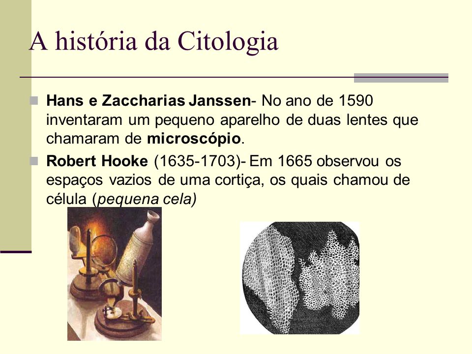 A história da Citologia
