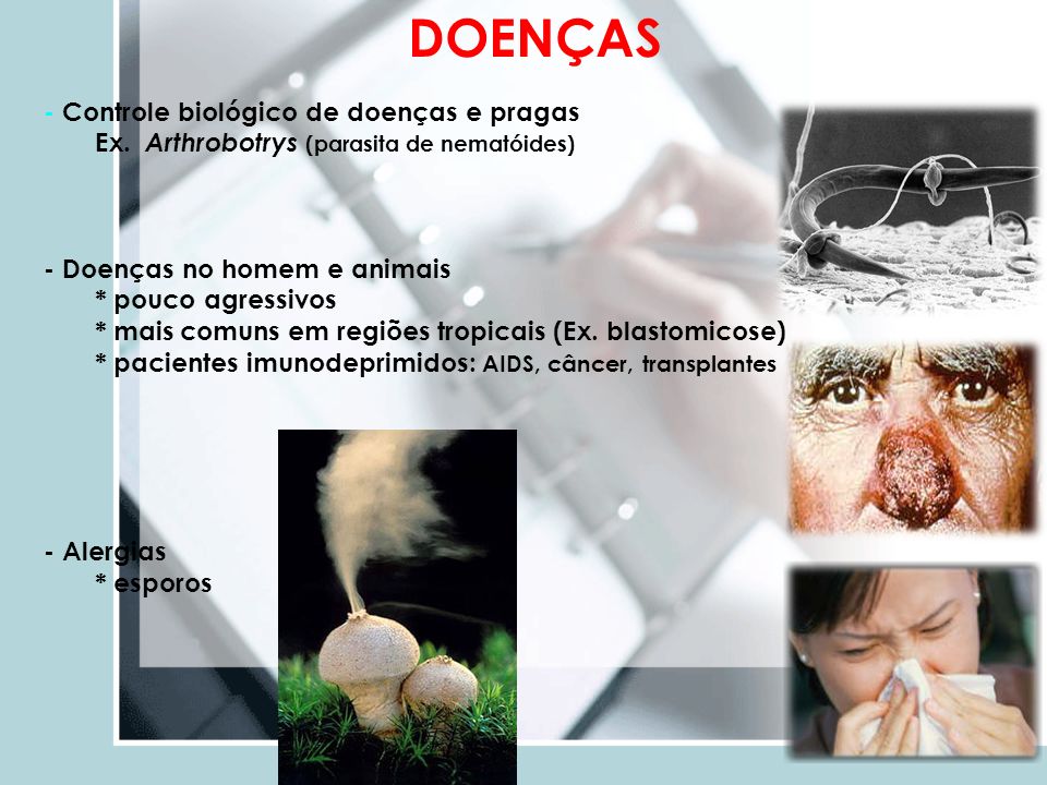 DOENÇAS - Controle biológico de doenças e pragas