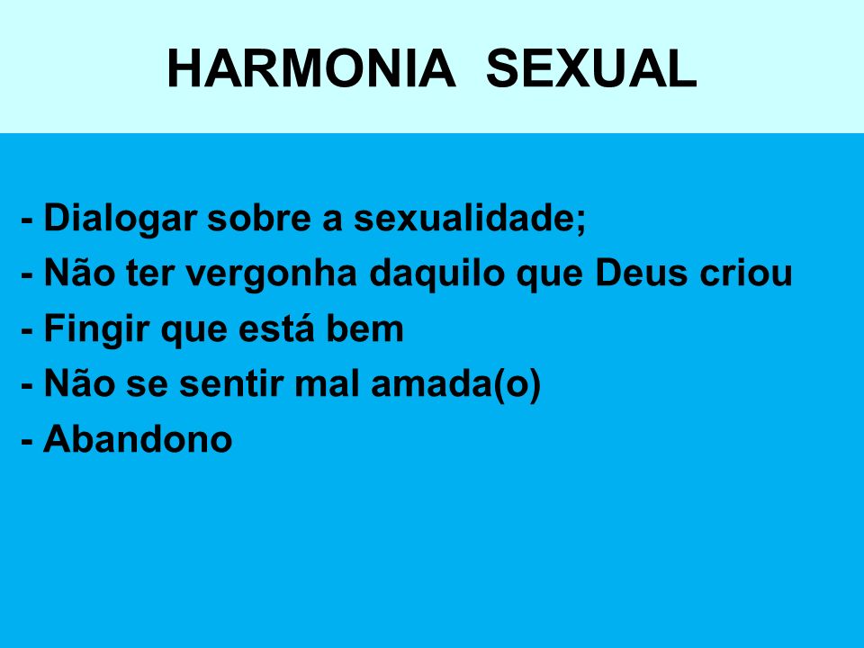 HARMONIA SEXUAL