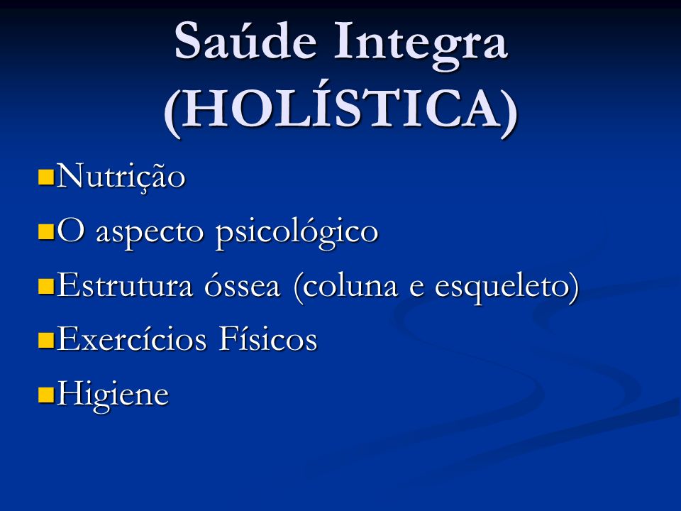 Saúde Integra (HOLÍSTICA)