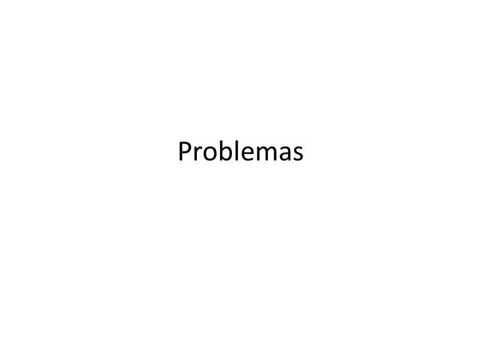 Problemas