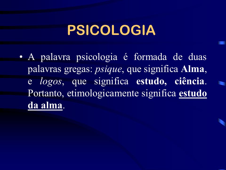 Slide de Psicologia