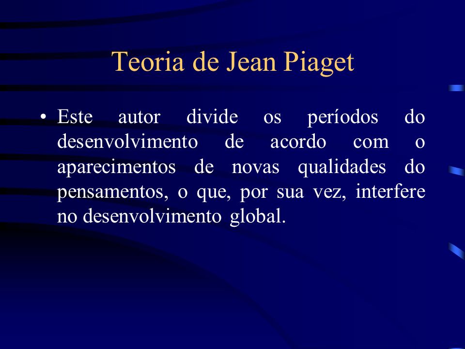 Teoria de Jean Piaget