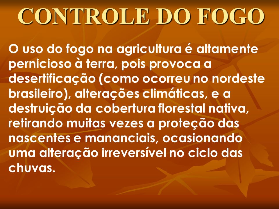 CONTROLE DO FOGO