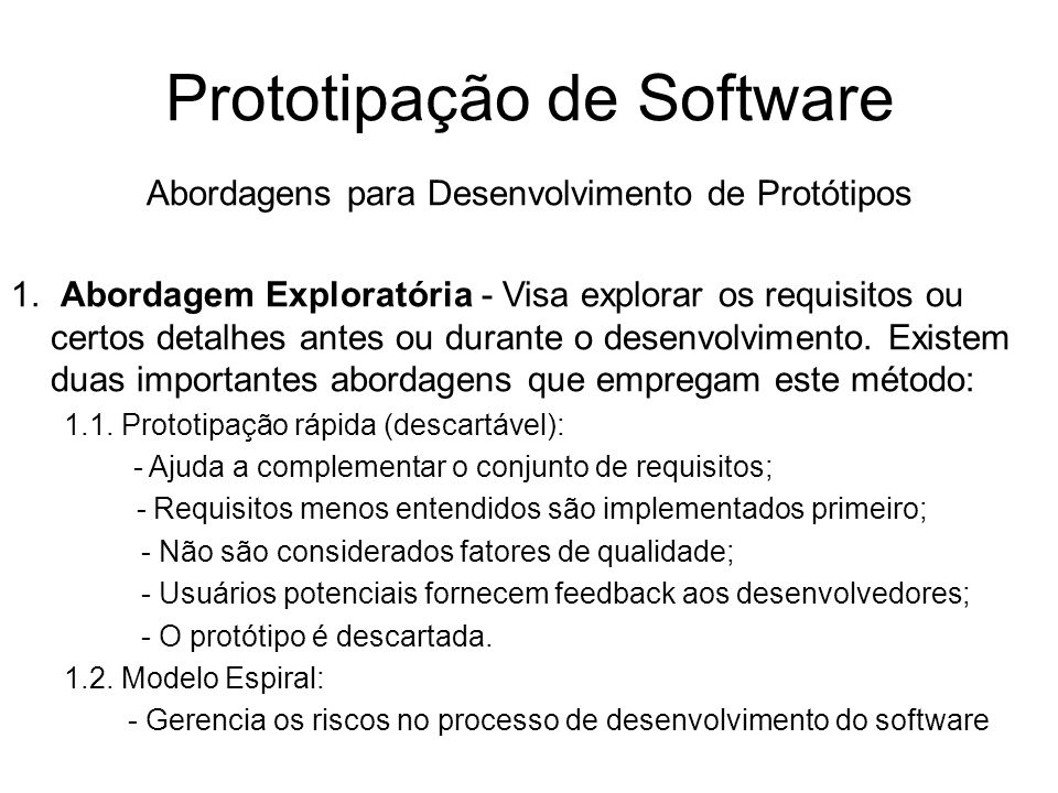 Prototipação de Software