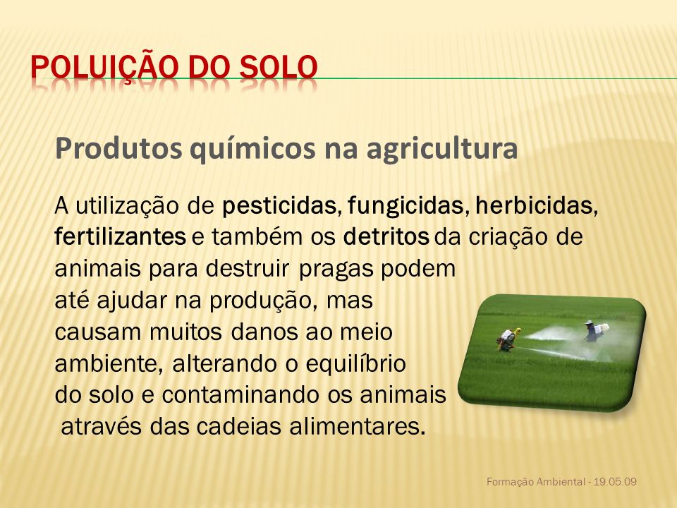 Produtos químicos na agricultura