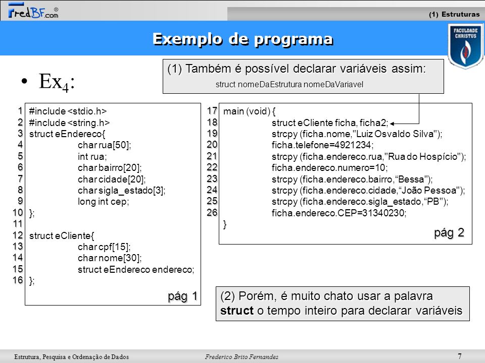 Ex4: Exemplo de programa