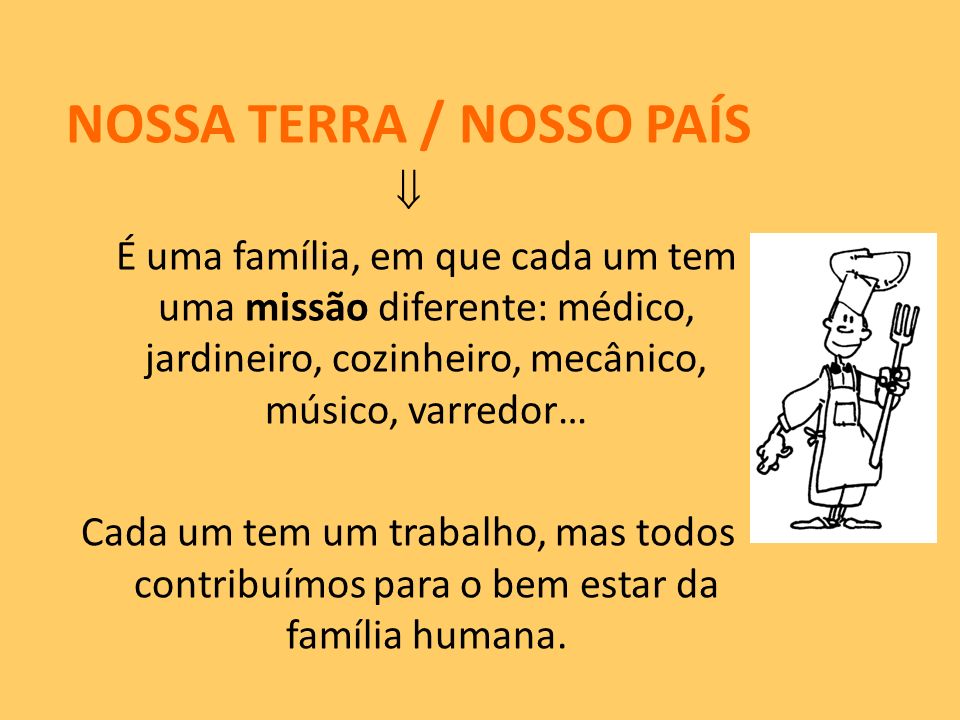 NOSSA TERRA / NOSSO PAÍS
