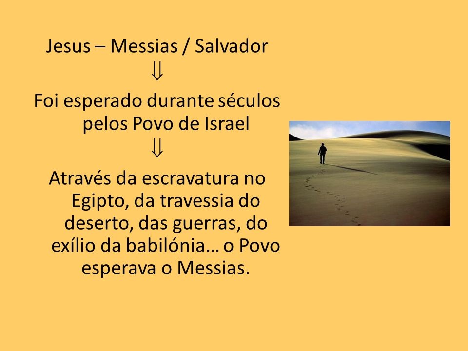 Jesus – Messias / Salvador 