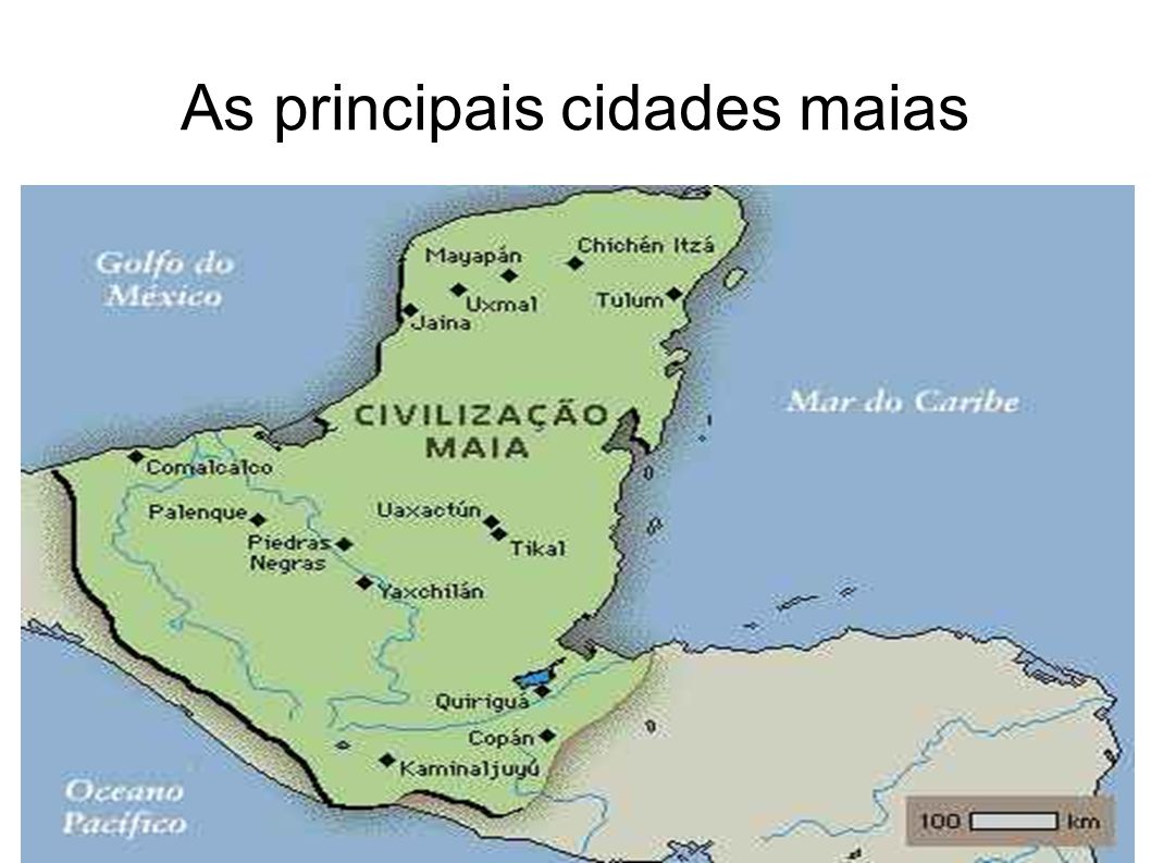 As principais cidades maias