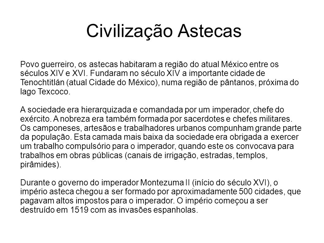 Civilização Astecas