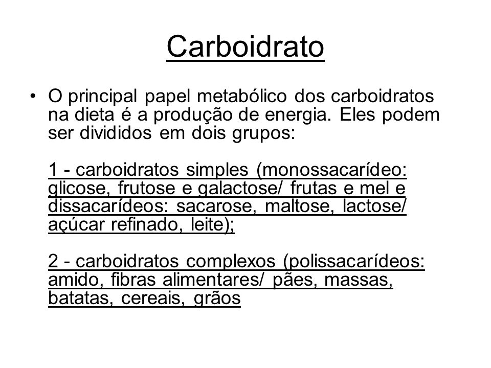 Carboidrato