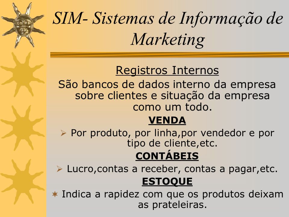 SIM- Sistemas de Informação de Marketing