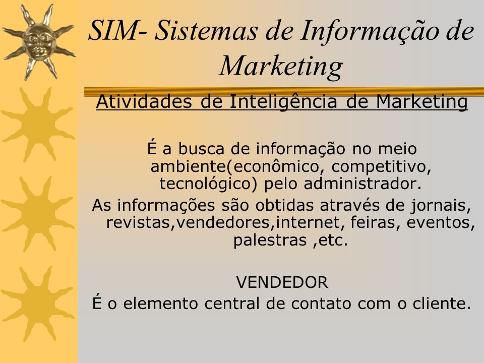 SIM- Sistemas de Informação de Marketing