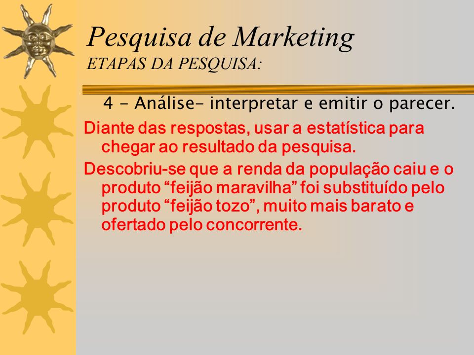Pesquisa de Marketing ETAPAS DA PESQUISA:
