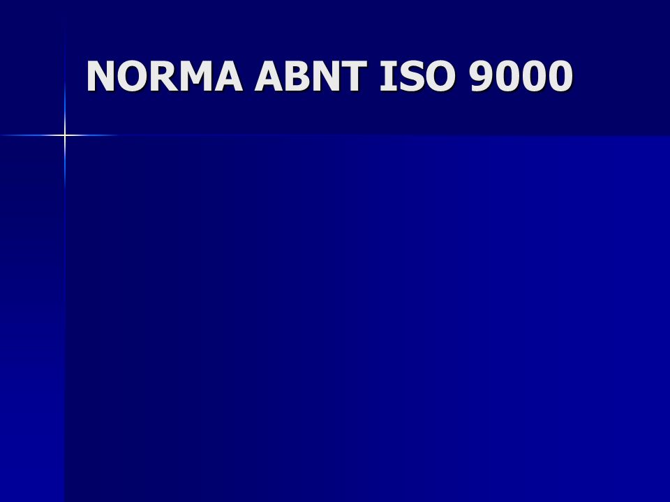 NORMA ABNT ISO 9000