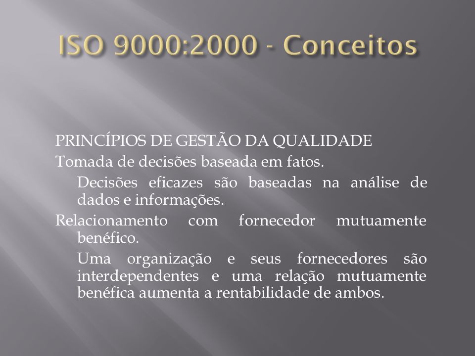 ISO 9000: Conceitos