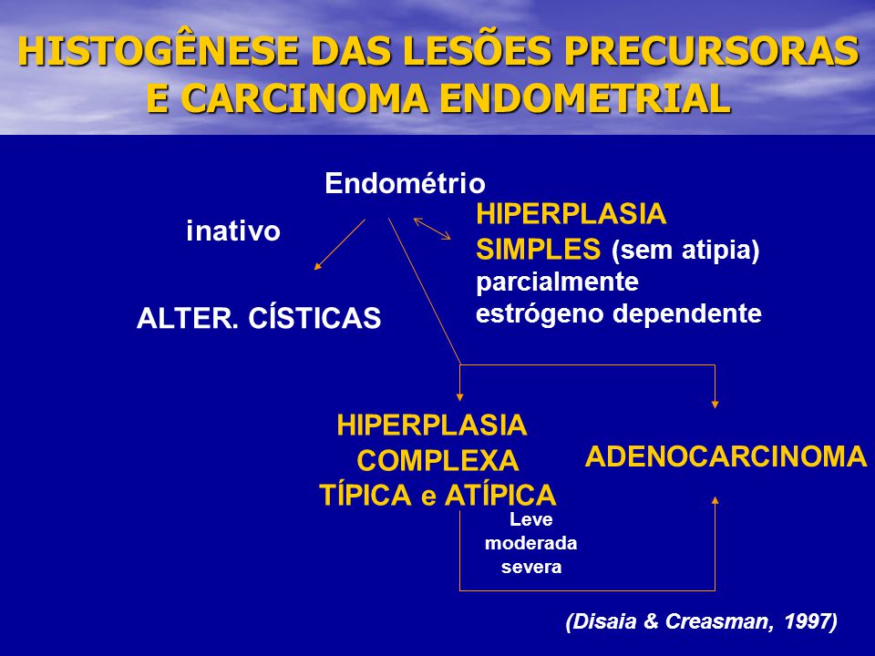 cancer endometrial mas comun)