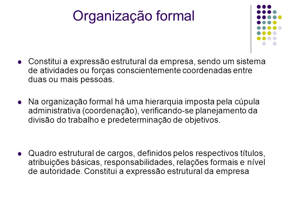 Organização formal