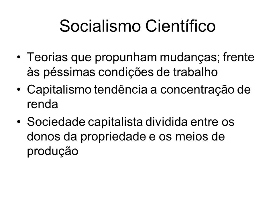 Socialismo Científico