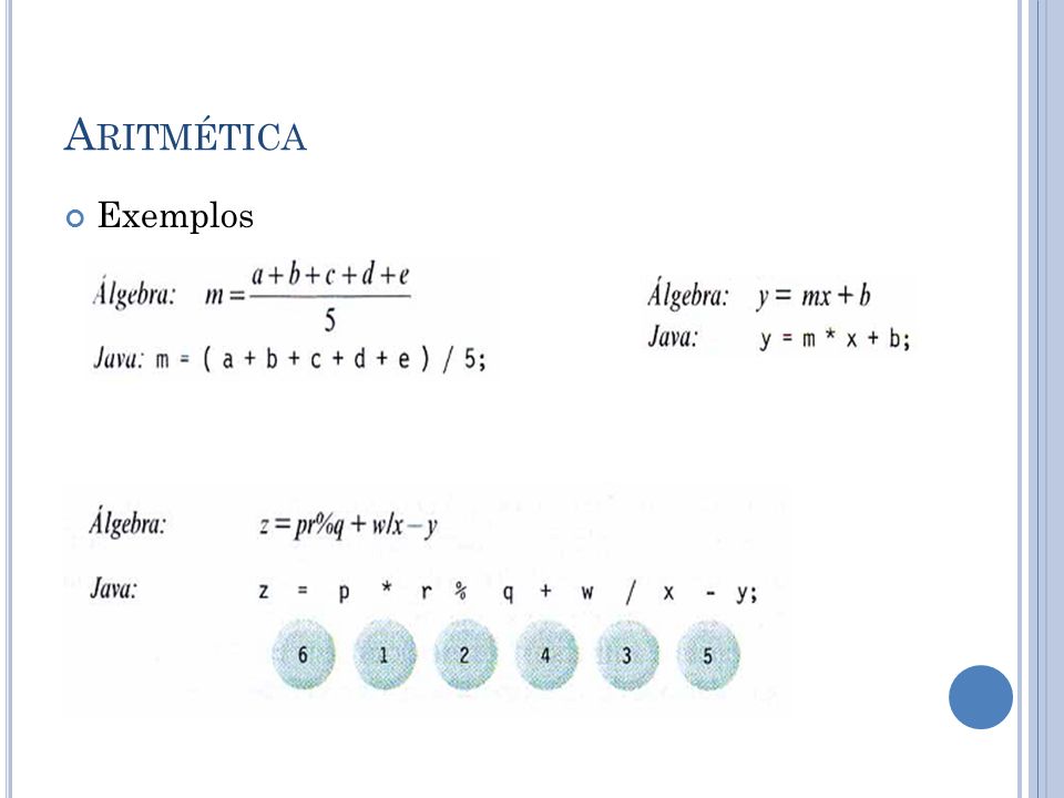 Aritmética Exemplos