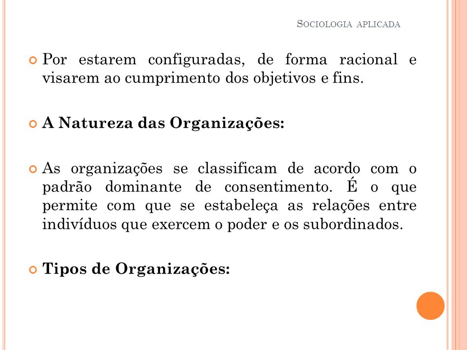 A Natureza das Organizações: