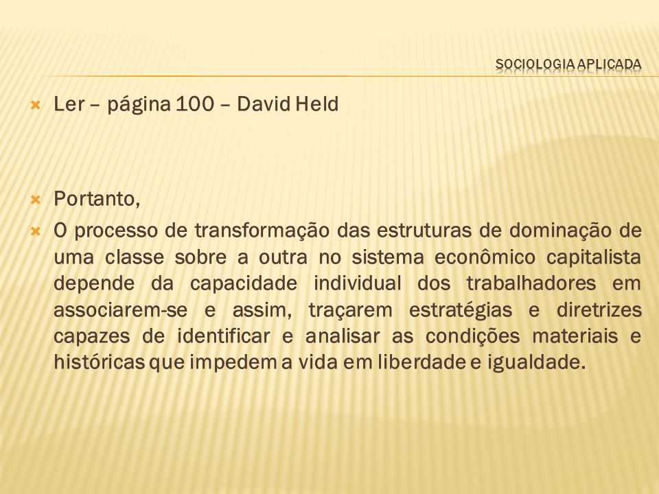 Ler – página 100 – David Held