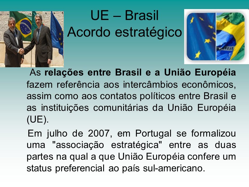 UE – Brasil Acordo estratégico