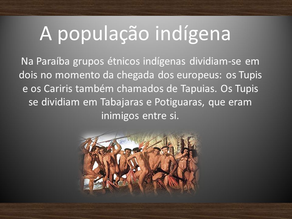 A população indígena